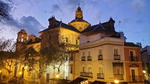 a large building with a domes on top of it at Magdalena Plaza City Center 1º in Seville