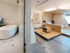 Koupelna v ubytování 三条文旅