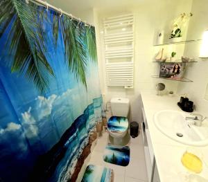 Vannituba majutusasutuses Skyline suite 2