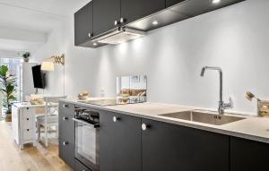 Kuchyň nebo kuchyňský kout v ubytování Beautiful Apartment In Helsingør + 10 fotografií