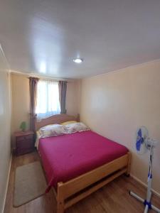 Ένα ή περισσότερα κρεβάτια σε δωμάτιο στο Hospedaje Cadiz