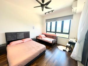 Katil atau katil-katil dalam bilik di Sunway Onsen Suite Tambun Coco Studio 1BR