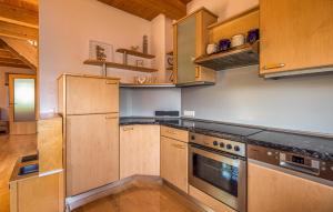 Kuchyň nebo kuchyňský kout v ubytování Ferienhaus In Guessing + 15 fotografií