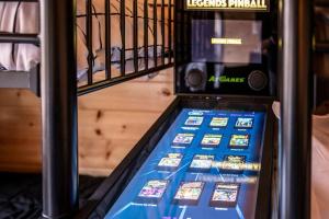 a vending machine filled with lots of cell phones at Magnificent- Sevierville Cabin in Sevierville