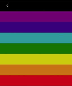 un montón de colores arco iris en una pantalla de televisión en ROMEO2, en Somma Lombardo