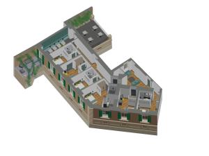 The floor plan of Domus Alberico
