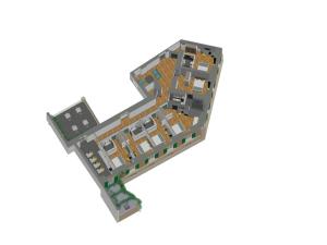 The floor plan of Domus Alberico