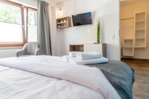Postel nebo postele na pokoji v ubytování Hotel dat Norden