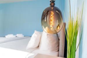 Postel nebo postele na pokoji v ubytování Hotel dat Norden