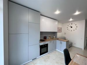Kuchyňa alebo kuchynka v ubytovaní ApartPlus Truskavets - Затишні апартаменти