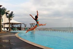 Πισίνα στο ή κοντά στο Cozy studio in Balchik +25 φωτογραφίες