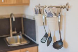 Una cocina o zona de cocina en Landhaus Sunseitn