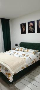 1 dormitorio con 1 cama grande en una habitación en Apartman 'CENTAR', en Kula