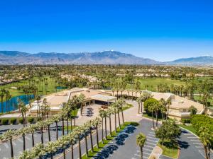 an aerial view of the resort with palm trees at Palm Desert Oasis - With Beatiful Golf Courses in Palm Desert