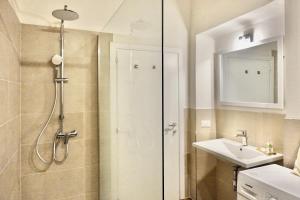 Koupelna v ubytování Casa alla Vecchia Posta di Bagno Vignoni