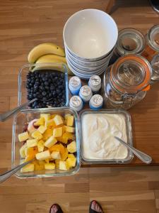 a tray of food with fruit and other food items at Bru Na Pairc B&B in Bantry