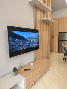 TV a/nebo společenská místnost v ubytování BP Beach Apartments