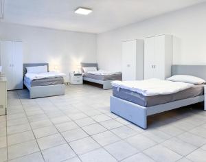 Кровать или кровати в номере Privatzimmer in Karlsbad