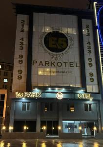 a building with a sign on the front of it at E5 PARK OTEL in Esenyurt