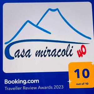 Certifikát, ocenenie alebo iný dokument vystavený v ubytovaní Casa Miracoli 40