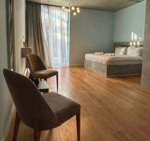 Postel nebo postele na pokoji v ubytování Villa N40