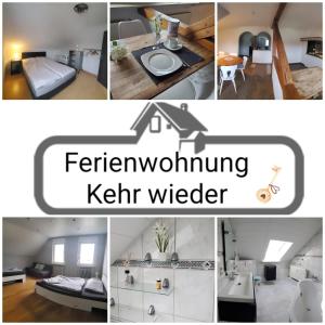 a collage of pictures of a kitchen and a bathroom at 100 qm DG Wohnung 《Kehr wieder》Bexbach Saarland in Bexbach
