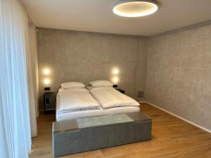 Postel nebo postele na pokoji v ubytování Apartmány Vila Terasy