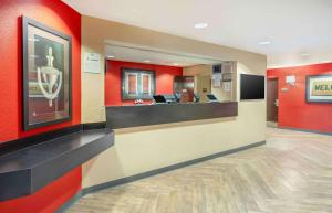 a lobby of a hospital with a reception desk at Extended Stay America Suites - Oakland - Emeryville in Oakland