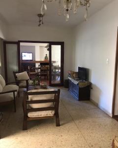 A seating area at Posada City Bell