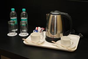 Příslušenství pro přípravu čaje a kávy v ubytování HOTEL SR