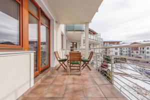 Balkón alebo terasa v ubytovaní Beach Point Apartment - Neptun Park