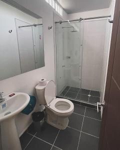 Koupelna v ubytování Hotel ZT