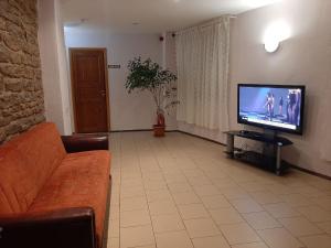 TV a/nebo společenská místnost v ubytování Rooms near the station