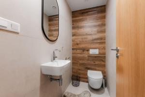 Bilik mandi di DeLuxe apartmán s terasou Janské Lázně 3 Ski&Bike by AlkaTravel