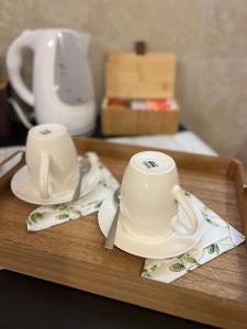 Oprema za pripravo čaja oz. kave v nastanitvi Buongiorno & Benvenuti