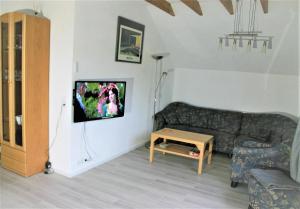 TV a/nebo společenská místnost v ubytování Apartment Kraemer Dax