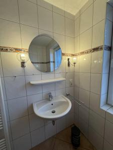 Koupelna v ubytování Ferienwohnung Roter Sand + 11 fotografií