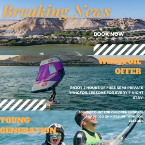 a magazine issue of breaking news with a man on the water at PK25 Dakhla in Dakhla
