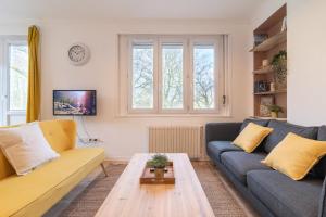 Et opholdsområde på Superb bright apartment, 2 bedrooms, 5 people