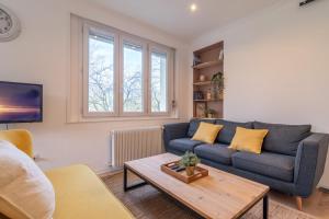 Et opholdsområde på Superb bright apartment, 2 bedrooms, 5 people