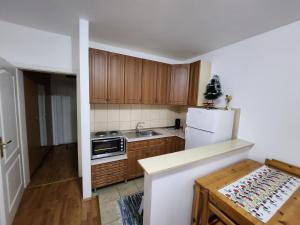 Kuchyň nebo kuchyňský kout v ubytování Apartman Anja
