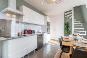 Dapur atau dapur kecil di Marcq en Baroeul - Superb apartment + parking