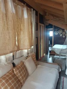 Postel nebo postele na pokoji v ubytování Chalet des secrets