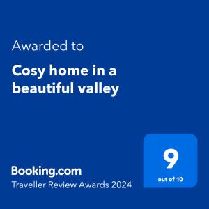 Sertifikat, nagrada, logo ili drugi dokument prikazan u objektu Aherlow Valley Hideaway