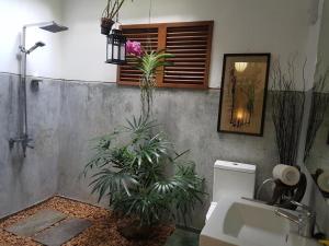 a bathroom with a sink and plants in it at Highbury Colombo in Colombo +106 photos