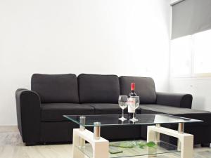 Posedenie v ubytovaní Fabuloso apartamento junto al Soho con parking privado