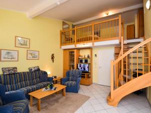 Posezení v ubytování Seeschloss Binz Apartment 37 nur 2 Minuten zum Strand