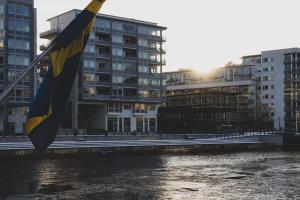 Výhled na řeku, která protéká v blízkosti apartmánu