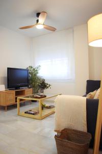 Televízia a/alebo spoločenská miestnosť v ubytovaní Precioso apartamento en el centro de Málaga