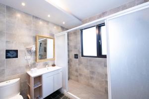 Koupelna v ubytování Snail B&B